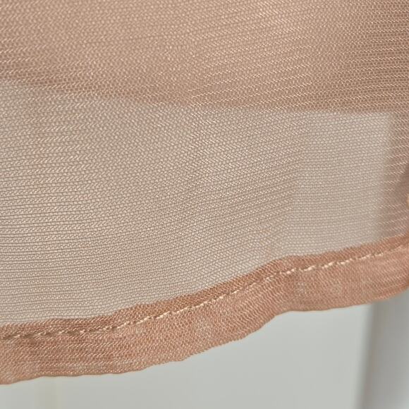 Fashion Nova Sweet Temptations Sheer Ruffle Balloon sleeve 90s Top Medium Rose - Picture 9 of 17